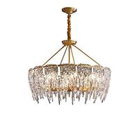 JQQJZLC Lampada da Soffitto in Ottone di Lusso con Portacandele in Vetro da 6 8 Pollici Illuminazione A Pendente a Soffitto