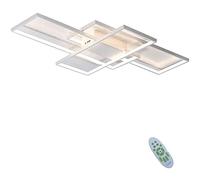 JQQJZLC Lampada da Soggiorno a soffitto dimmerabile a LED con Telecomando Moderno Minimalista angolare Destra del lampadario Acrilico Lampada per Decorazioni per la Camera da Letto, Nero, 90 cm (80w)