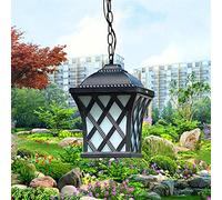 JQQJZLC Lampada dei lampadari Lampada vittoriana lampadario Esterno lampadario mediterraneo Impermeabile a Sospensione antichi Esterni Esterni Lampada a soffitto per Giardino Villa coltivano luci