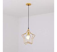 JQQJZLC Lampadario a Forma di Stella Industriale Moderna Moderna nordica Semplice Finitura in Oro Spazzolato per Bambini in Camera d'Arte Arte Decorazione per Camera da Letto per la Camera da