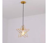 JQQJZLC Lampadario a Forma di Stella Industriale Moderna Moderna nordica Semplice Finitura in Oro Spazzolato per Bambini in Camera d'Arte Arte Decorazione per Camera da Letto per la Camera da