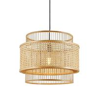 JQQJZLC Lampadario a soffitto di bambù Creative Hollow Design a Sospensione Fatta a Mano Light American Luxury Living Decorazione LAMPAGGIO Usato per LIMINA A BASSEGLIE AMPIETTIVA E27 (35