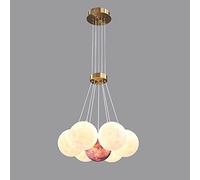 JQQJZLC Lampadario creatività Moderna creatività 3D con soffitto Stampato 3D lampadario soffitto dell'universo Luce dell'universo Pianeta Luna creatività Lanterna Sala da Pranzo Bar luci a
