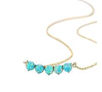 JQQJZLC lampadario da 18k a Ciondolo Rotondo a Pendente Rotondo per Donne Eleganti Tre Colori di Gioielli