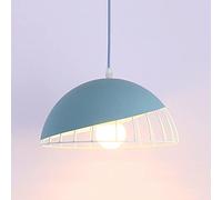 JQQJZLC Lampadario da interni, lampada a sospensione semirotonda in metallo, lampadario in stile nordico, lampada a sospensione colorata a testa singola, plafoniera, lampada per la decorazione del