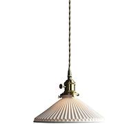 JQQJZLC Lampadario da interno, lampada a sospensione in stile giapponese, lampada a sospensione in ceramica, artigianato regolabile in altezza, adatta per vialetto del portico, lampada a sospensione