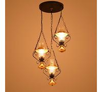 JQQJZLC Lampadario da interno, lampadario da bar, lampadario rustico in metallo a V, lampadario per camino, altezza regolabile, luce da sala da pranzo, illuminazione da soggiorno, lampada da cucina