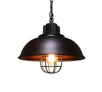 JQQJZLC Lampadario da interno, lampadario in stile industriale retrò, sospensione in ferro battuto con coperchio vaso, paralume in metallo, lampada da soffitto, lampada a sospensione per decorazione