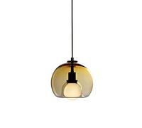 JQQJZLC Lampadario da soffitto E27 moderno e semplice Lampada a sospensione in vetro rotonda Lampada a sospensione Droplight regolabile adatta per isola cucina, camera da letto, testiera, bar studio
