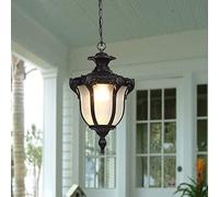 JQQJZLC Lampadario da soffitto impermeabile rustico vittoriano E27 Lampadario impermeabile americano con cornice per uva da giardino per corridoio europeo