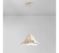 JQQJZLC Lampadario folklore cinese a testa singola lampadario nordico retrò resina vetro lampada a sospensione per sala da pranzo soggiorno camera da letto camera da letto lampada a sospensione