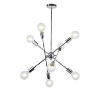 JQQJZLC Lampadario Industriale Sputnik Regolabile a 8 luci a 8 luci a Sospensione Lampada del soffitto da Pranzo Tavolo da Pranzo Appeso Apparecchiatura Camera da Letto Decorazioni Soggiorno
