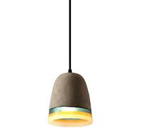 JQQJZLC Lampadario Industriale Vintage e26 Camera da Letto, Luce a Sospensione in Stile Villaggio Americano per Sala da Pranzo del Ristorante, Ciondolo in Cemento in Cemento Luce-A 17x