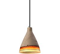 JQQJZLC Lampadario Industriale Vintage e26 Camera da Letto, Luce a Sospensione in Stile Villaggio Americano per Sala da Pranzo del Ristorante, Ciondolo in Cemento in Cemento Luce-A 17x