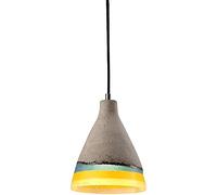 JQQJZLC Lampadario Industriale Vintage e26 Camera da Letto, Luce a Sospensione in Stile Villaggio Americano per Sala da Pranzo del Ristorante, Ciondolo in Cemento in Cemento Luce-A 17x