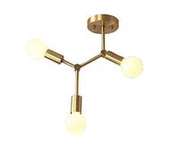 JQQJZLC Lampadario Moderno di Sputnik Dorato, 4 luci in Metallo soffitto Illuminazione a Sospensione Lampada per la Camera da Letto Studio Soggiorno Sala da Pranzo Cucina da Cucina Ristorante Scala