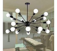 JQQJZLC Lampadario satetellite Artificiale retrò retrò 8 luci/12 luci/18 luci a Pendente a Pendente Americano Ristorante retrò retrò Vento Industriale Villaggio di Ferro soffitto di Ferro per Il Bar