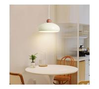 JQQJZLC Lampade a Sospensione in Vetro in Ferro Arancione lampade appesa al soffitto Regolabile, Illuminazione a Sospensione per ristoranti dell'isola da Cucina, luci a Sospensione Crema nordica