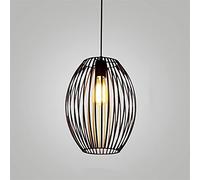 JQQJZLC Lampade dei lampadari Lampada a Ciondolo Moderno a Sospensione a Sospensione Black Iron Iron INFENDIO CAGUE Vintage LED LED E27 per Sala da Pranzo Contatore di ristoranti BOATTORE Industrial