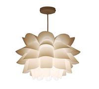 JQQJZLC Lampadella Moderna, Lampada acrilica Bianca E27 lampadario Loto grigliato per Il Soggiorno Cucina Barra del soffitto (Diametro 38 cm) Buono Fatti in Cina Prodotta in Cina