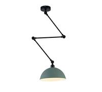 JQQJZLC Lampadier, Lampada, lampadario Creativo a Testa Singola a Testa la lampadario, Luce del soffitto utilizzata in ristoranti, corridoi, Soggiorno, Bar, caffè, Schwarz (Verde)