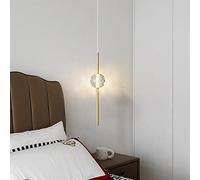 JQQJZLC Lampadini Crystal lampadari Mini Pendant Light - Black/Gold Scales Lampada a soffitto a sfiollo, Luce sospesa Nordica per Sala da Letto per Camera da Pranzo, modalità Cambio 3 -Color 5 w