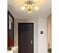JQQJZLC Lampadino Minimalista Moderno a 3 luci per Soggiorno Camera da Letto Creativa Camera da Letto a Sospensione corridoio corridoio Balcone Lampada a soffitto Palline di Vetro del Ristorante Il