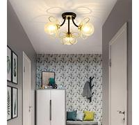 JQQJZLC Lampadino Minimalista Moderno a 3 luci per Soggiorno Camera da Letto Creativa Camera da Letto a Sospensione corridoio corridoio Balcone Lampada a soffitto Palline di Vetro del Ristorante Il