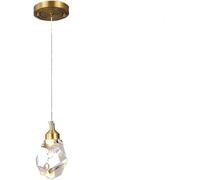 JQQJZLC Lampaggio Moderno a LED, apparecchi di Illuminazione a Sfera di Cristallo per Scale Soggiorno corridoio dell'hotel Ingresso Foyer, Arte nordica lampadario Cristallino con Copper Singola