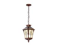 JQQJZLC Lanterna sospesa Esterna Vintage , Luce Esterna Esterna Esterna Esterna, con tonalità di Vetro seminata, lampadario Esterno Regolabile Il lampadario per Patio, Fattoria, Cortile Realizzato in