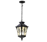 JQQJZLC Lanterna sospesa Esterna Vintage , Luce Esterna Esterna Esterna Esterna, con tonalità di Vetro seminata, lampadario Esterno Regolabile Il lampadario per Patio, Fattoria, Cortile Realizzato in