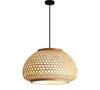 JQQJZLC Light Lampada a Vento silenziosa Leggera a Sospensione, Luce a Sospensione costiera con Tessuto a Mano 19.7 '' parametro del Basket, lampadari di Rattan per Sala da Pranzo Cucina