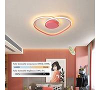 JQQJZLC Luce a soffitto dimmerabile a LED Creative a Forma di Cuore Moderno Designer Romantico Lampada a soffitto Acrilico Decorativo Ragazza Leggera per Ragazzo Protezione da Letto Lampada Lampada