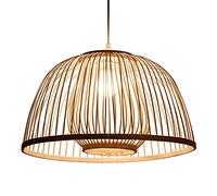 JQQJZLC Luce a Sospensione a Mano Intrecciata a Mano Light Industrial Tessoch Iccampamento a Sospensione, 19,7 "Boemian Rattan Apco di lampadario Ampia Decorativa Luci Decorative per la Camera