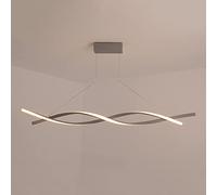 JQQJZLC Luce a Sospensione a Spirale Minimalista 47.24in Lampada lampadario a LED, Lampada a soffitto di Illuminazione sospesa lineare lampadari appesi