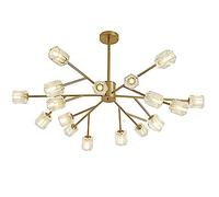 JQQJZLC Luce a Sospensione Moderna, 12 Light Light Lighting Metal Retro Sputnik lampadario, Sfera di Vetro G9, lampadario della Cucina del corridoio da Cucina Golden a 12 luci