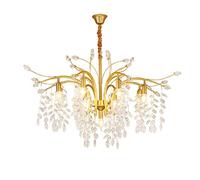 JQQJZLC Luce di Cristallo di Lusso Creative Luce Luci da lampadario, E14 Fiore Nordico personalità Romantica Calda Durante l'illuminazione, Soggiorno Camera da Pranzo Sala da Pranzo Shakin 13