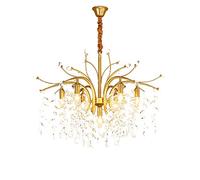 JQQJZLC Luce di Cristallo di Lusso Creative Luce Luci da lampadario, E14 Fiore Nordico personalità Romantica Calda Durante l'illuminazione, Soggiorno Camera da Pranzo Sala da Pranzo Shakin 13