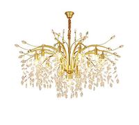 JQQJZLC Luce di Cristallo di Lusso Creative Luce Luci da lampadario, E14 Fiore Nordico personalità Romantica Calda Durante l'illuminazione, Soggiorno Camera da Pranzo Sala da Pranzo Shakin 13
