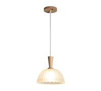 JQQJZLC Luce in Vetro Giapponese in Vetro, lampadario per Comodino Camera da Letto, apparecchi di Illuminazione E27, Semplice Lampada a Sospensione Decorativa Sala, Lampada a Sospensione a Cupola per