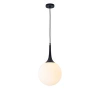 JQQJZLC Luci a Ciondolo Semplice nordica Sala da Pranzo Sala da Pranzo Soggiorno a Sfera di Vetro Il lampadario Decorazione Camera da Letto Comodino Nero Lampada Bianca Lampada da Cucina infissi