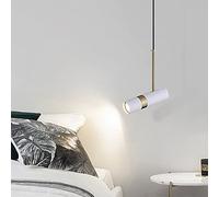 JQQJZLC Luci a sospensione minimalista camera da letto comodino comodino creativa moderna lampada da lettura semplice lunga linea nordica bar ristorante piccolo riflettore vita interessante (nero
