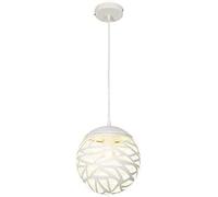 JQQJZLC Luci del soffitto del Paralume, Moderno Colore Minimalista a Sfera Vuota Il lampadario di Ferro da Soggiorno Bar corridoio corridoio (Senza bulbo) SE710 (Colore: Bianco Giallo, Dimensioni