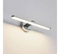 JQQJZLC Luci specchietti da Bagno IP44 Apparecchio di Illuminazione da vanità, Applique a LED a LED Impermeabile con Interruttore, lampade a Specchio per Trucco in Metallo Interno, Moderna Luce