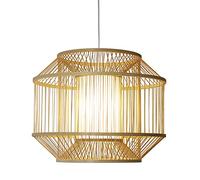 JQQJZLC Lumo a Sospensione Arte Intrecciato a Mano Intrecciato Sud-EST Asiatico lampadario Rattan Appeso al Paralume del Paralume Aitura del soffitto Aione e27 Lampada a Sospensione a Lanterna,