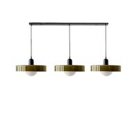 JQQJZLC Mid secolo Moderno a Sospensione 3 Leggero Vetro Verde Vintage in Vetro Appeso a soffitto per Il soffitto Sala da Pranzo lampadario sopra Tavolo da Cucina lineare Isola Illuminazione