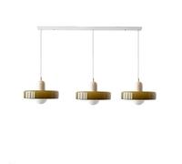JQQJZLC Mid secolo Moderno a Sospensione 3 Leggero Vetro Verde Vintage in Vetro Appeso a soffitto per Il soffitto Sala da Pranzo lampadario sopra Tavolo da Cucina lineare Isola Illuminazione