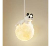 JQQJZLC Milk Moon Planet sospeso a Sospensione Lightroom Single soffitto Lampada appesa a 3 luci a Sfere Bianca Cartone Animato lampadario per fornaio da Letto per Il Letto per Bambini Asilo per