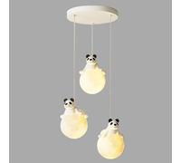 JQQJZLC Milk Moon Planet sospeso a Sospensione Lightroom Single soffitto Lampada appesa a 3 luci a Sfere Bianca Cartone Animato lampadario per fornaio da Letto per Il Letto per Bambini Asilo per