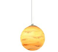 JQQJZLC Modern Globe Pendant Light Creative Planet Piatto Bla lampadario a 1 Luce per Il salo